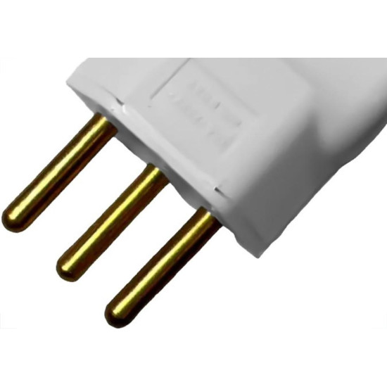 Ilumi Pino Pr.Cabo 2P+T Cz 10A 4050 - Kit C/10 Pc