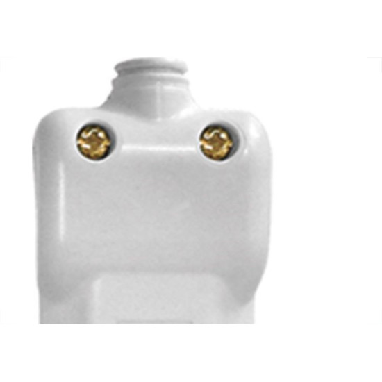 Ilumi Pino Pr.Cabo 2P+T Br 10A 4350 - Kit C/10 Pc