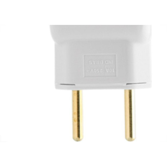 Ilumi Pino Pr.Cabo 2P Br 20A 14241 - Kit C/10 Un Ilumi Pino Pr.Cabo 2P Br 20A 14241 - Kit C/10 Un