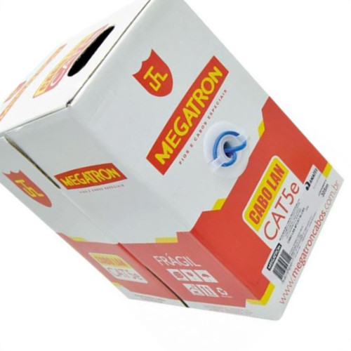 Megatron Fio Cabo Rede Megatr 305Mt Cat5E Az Megatron Fio Cabo Rede Megatr 305Mt Cat5E Az