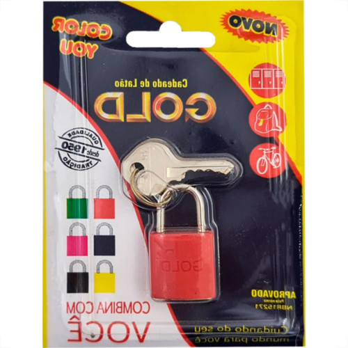 Gold Cadeado Color 30 Vermelho