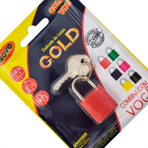 Gold Cadeado Color 30 Vermelho