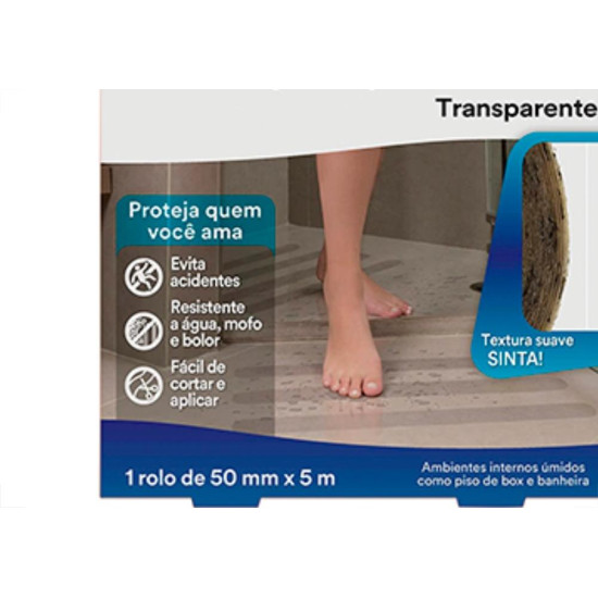 3M Fita Antiderrapante Int.5M Trans/Banheira 3M Fita Antiderrapante Int.5M Trans/Banheira