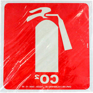 Look Placa Sinal.20X20 Lum.Extintor C02