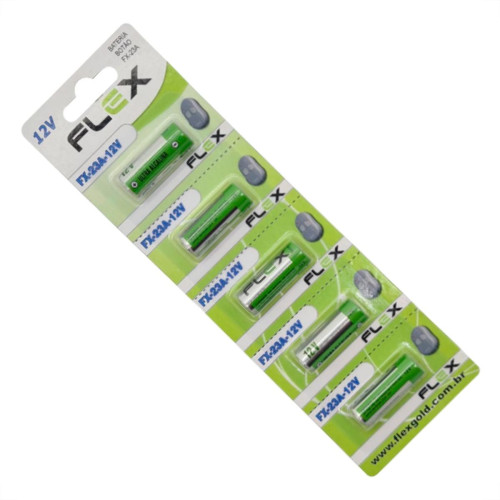 Flex Pilha Alarme 12V 23A - C/5 Flex Pilha Alarme 12V 23A - C/5