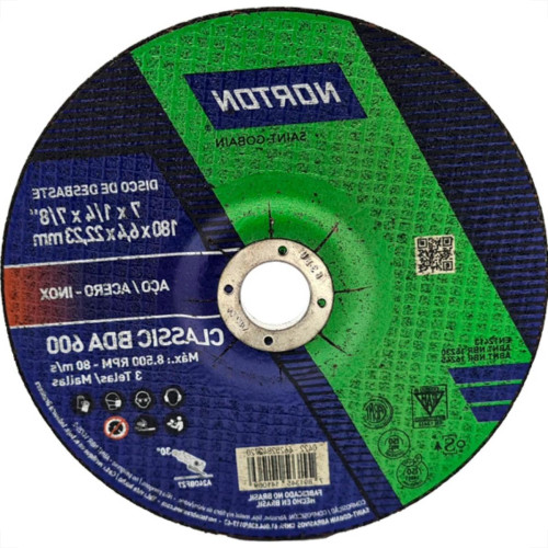 Norton Disco Nort.Desb. 7'' X 7/8 - Bda600 - Kit C/10 Pc
