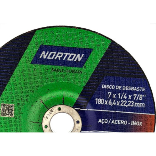 Norton Disco Nort.Desb. 7'' X 7/8 - Bda600 - Kit C/10 Pc