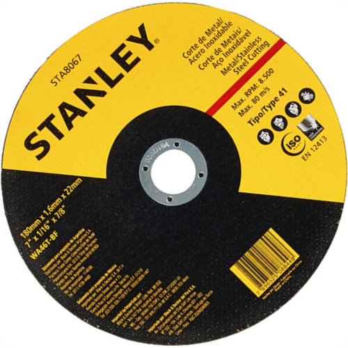 Black & Decker Acessorios Disco Stanley Inox 7'' X 1,6 X7/8