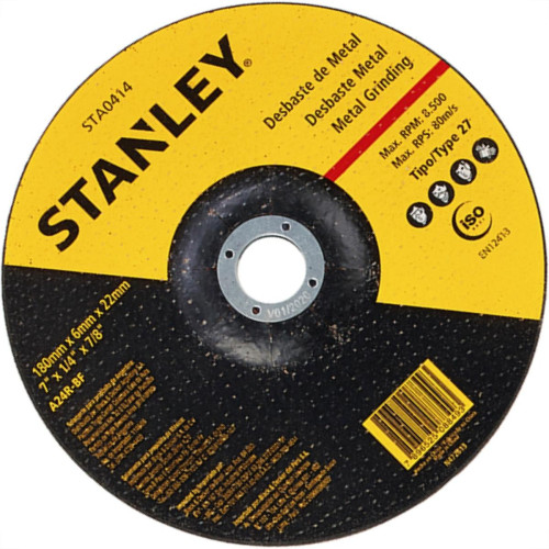 Black & Decker Acessorios Disco Stanley Desbaste 7'' X 7/8