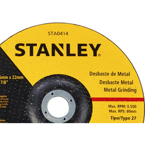 Black & Decker Acessorios Disco Stanley Desbaste 7'' X 7/8