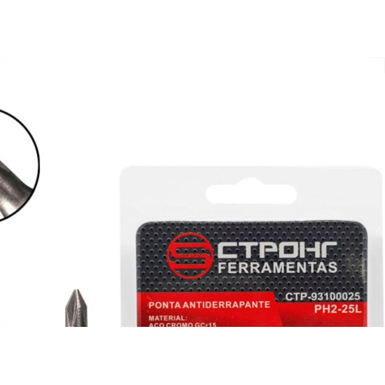 Strong Bits Phillips Ctp N,2 X 25Mm C/10