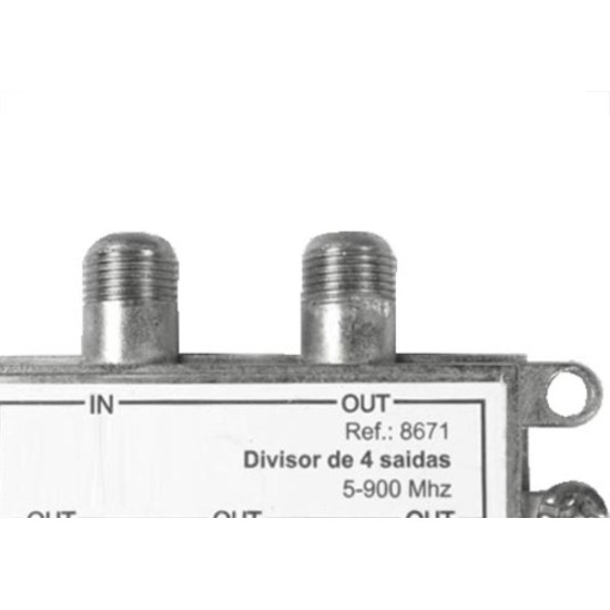 Interneed Divisor P/Tv Cabo 4Sd 2050Mhz Inter