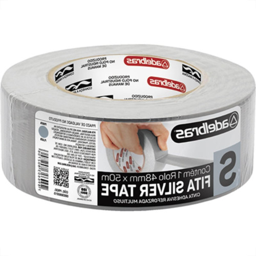 Adelbras Fita Adesiva Silvert.Adel.48X50M Prata Adelbras Fita Adesiva Silvert.Adel.48X50M Prata