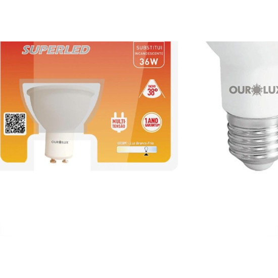 Ourolux Lamp Led Gu10 03W 6500K Ourolux Lamp Led Gu10 03W 6500K