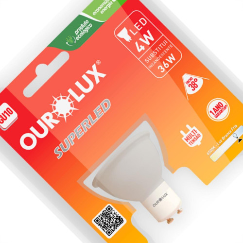 Ourolux Lamp Led Gu10 04W 2700K Ourolux Lamp Led Gu10 04W 2700K