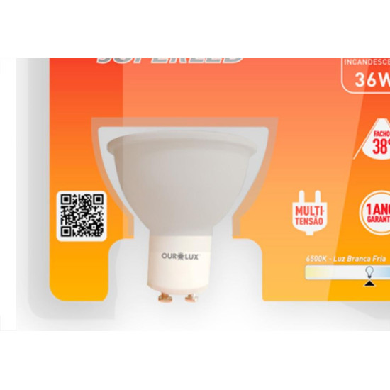 Ourolux Lamp Led Gu10 04W 2700K Ourolux Lamp Led Gu10 04W 2700K