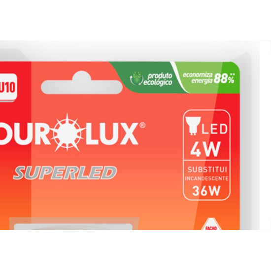 Ourolux Lamp Led Gu10 04W 2700K Ourolux Lamp Led Gu10 04W 2700K