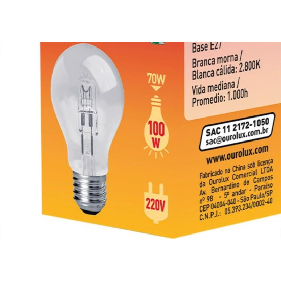 Ourolux Lamp Incand.Halog. 70Wx220V