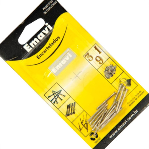 Emavi Cartela Prego Aco C/Cabeça 12X12 20Pc Emavi Cartela Prego Aco C/Cabeça 12X12 20Pc