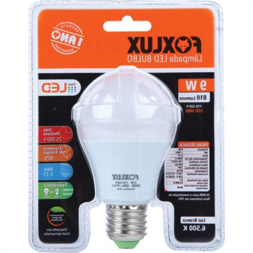 Foxlux Lamp Led Bulbo  09W 6500K