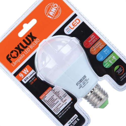 Foxlux Lamp Led Bulbo  09W 6500K