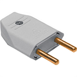 Perlex Pino Macho 2P 10A Bco 1041 - Kit C/10 Pc