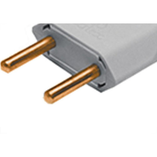 Perlex Pino Macho 2P 10A Bco 1041 - Kit C/10 Pc Perlex Pino Macho 2P 10A Bco 1041 - Kit C/10 Pc