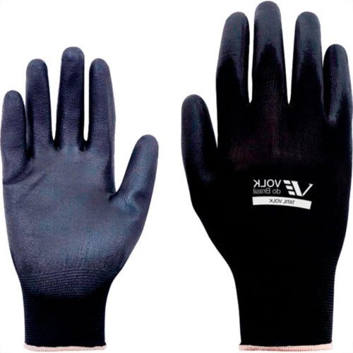 Volk Luva Malha Multitato Pto 07=P - Kit C/12 Pr