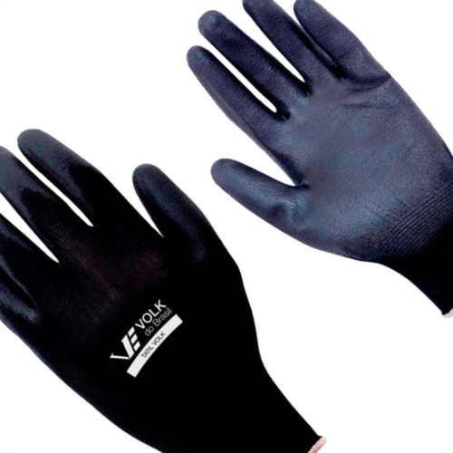 Volk Luva Malha Multitato Pto 07=P - Kit C/12 Pr