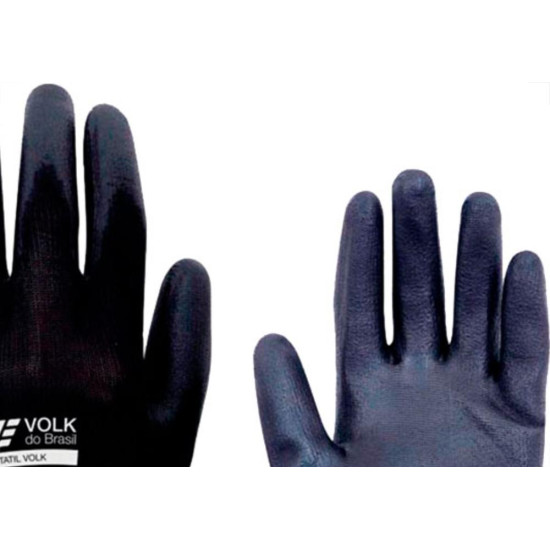 Volk Luva Malha Multitato Pto 07=P - Kit C/12 Pr