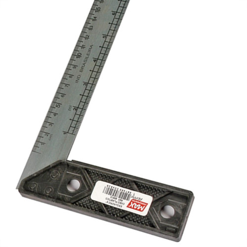 Max Esquadro Cabo Pvc 25Cm Max Esquadro Cabo Pvc 25Cm