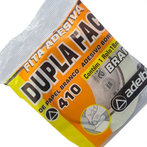 Adelbras Fita Dupla Face Pap.Bco 18X30M - Kit C/4 Rl Adelbras Fita Dupla Face Pap.Bco 18X30M - Kit C/4 Rl
