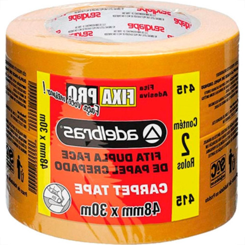 Adelbras Fita Dupla Face Carp.Lja 48X30M - Kit C/2 Rl Adelbras Fita Dupla Face Carp.Lja 48X30M - Kit C/2 Rl