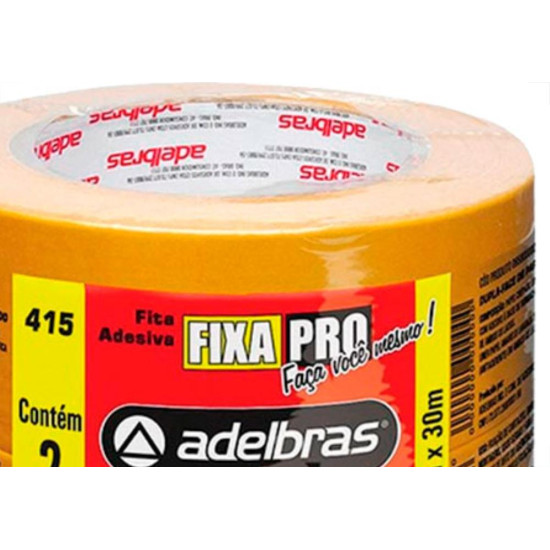 Adelbras Fita Dupla Face Carp.Lja 48X30M - Kit C/2 Rl Adelbras Fita Dupla Face Carp.Lja 48X30M - Kit C/2 Rl