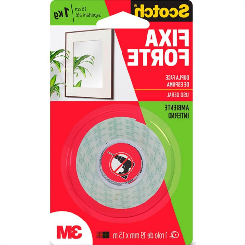 3M Fita Dupla Face Esp. Fix,In 19X1,5M 3M Fita Dupla Face Esp. Fix,In 19X1,5M