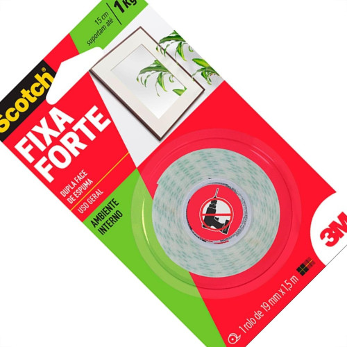 3M Fita Dupla Face Esp. Fix,In 19X1,5M 3M Fita Dupla Face Esp. Fix,In 19X1,5M