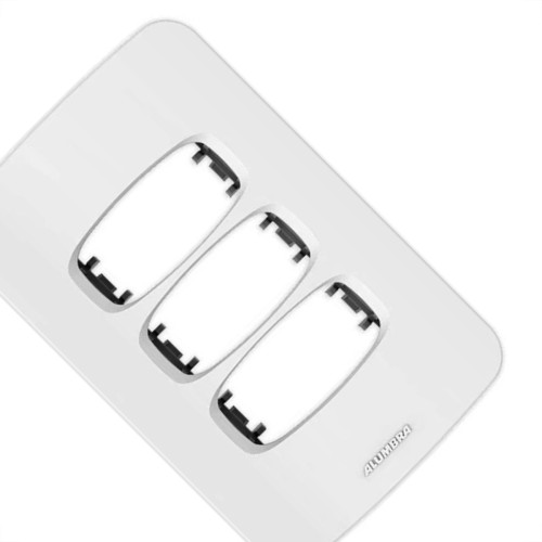 Alumbra Fora De Linha Placa Gracia Bca 4X2 3 Modulo-668 Alumbra Fora De Linha Placa Gracia Bca 4X2 3 Modulo-668
