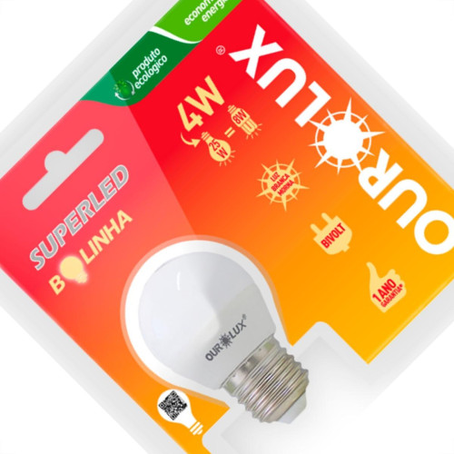 Ourolux Lamp Led Bolinha 4W 2,7K Ourolux Lamp Led Bolinha 4W 2,7K