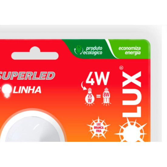 Ourolux Lamp Led Bolinha 4W 6,5K Ourolux Lamp Led Bolinha 4W 6,5K
