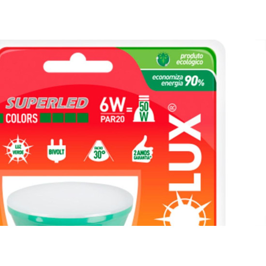 Ourolux Lamp Led Par-20 06W Verde