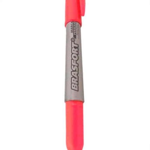 Brasfort Caneta P/Marcacao Fina Verm 7853 - Kit C/12 Pc Brasfort Caneta P/Marcacao Fina Verm 7853 - Kit C/12 Pc