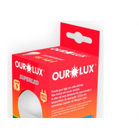 Ourolux Lamp Led Bulbo 09W 3.000K Ourolux Lamp Led Bulbo 09W 3.000K