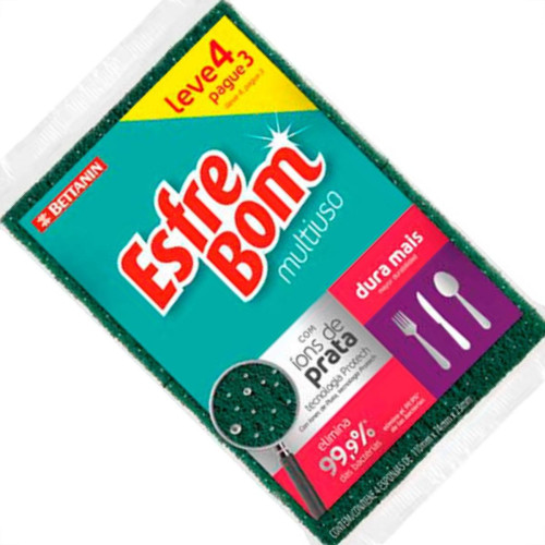 Bettanin Esponja Esfrebom Leve C/04-4544