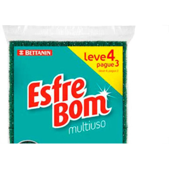 Bettanin Esponja Esfrebom Leve C/04-4544