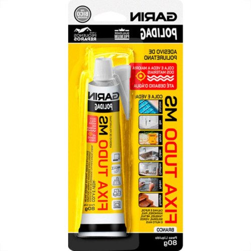 Garin Cola Fixa Tudo Polidag Branco 80Gr Garin Cola Fixa Tudo Polidag Branco 80Gr