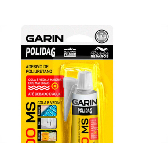 Garin Cola Fixa Tudo Polidag Branco 80Gr Garin Cola Fixa Tudo Polidag Branco 80Gr