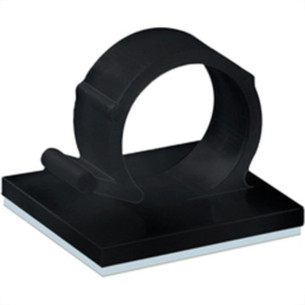 Sforplast Eletrica Clip Adesivo Sfor 13Mm Preto C/50