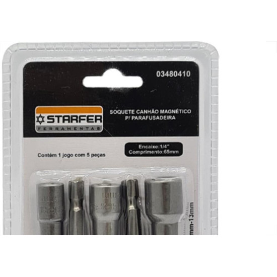 Starfer Soquete Canhao Jg.6 A 13Mm-5P Starfer Soquete Canhao Jg.6 A 13Mm-5P