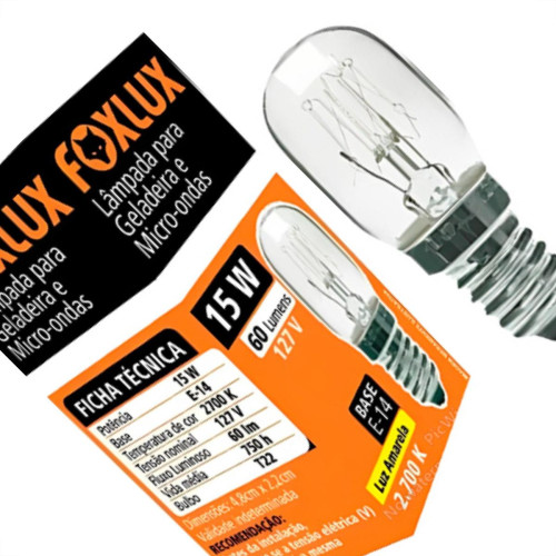 Foxlux Eletrica Lamp Gelad/Micro Fox 15W/127V E-14 Foxlux Eletrica Lamp Gelad/Micro Fox 15W/127V E-14