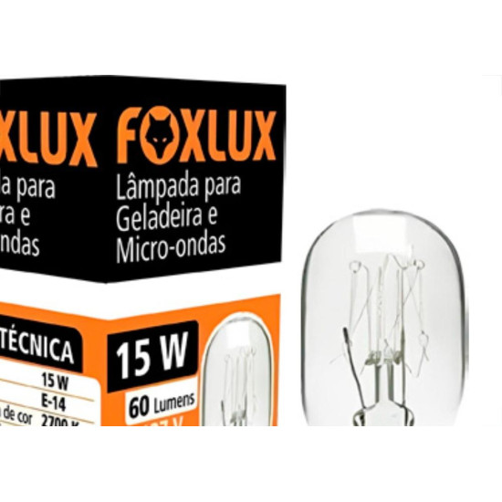 Foxlux Eletrica Lamp Gelad/Micro Fox 15W/127V E-14 Foxlux Eletrica Lamp Gelad/Micro Fox 15W/127V E-14